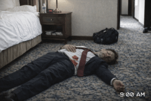 Daniel Mercer shot on the floor